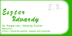 eszter udvardy business card